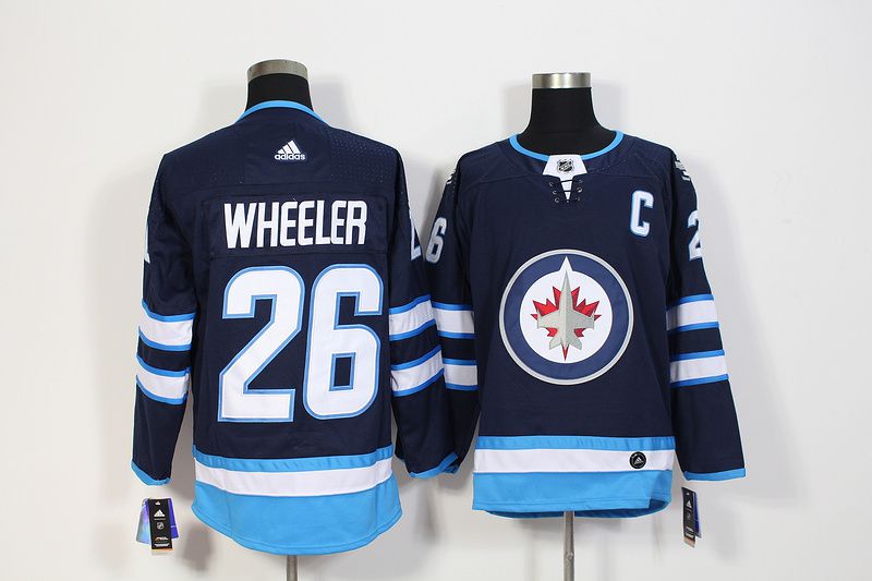 Men Winnipeg Jets #26 Wheeler Blue Hockey Stitched Adidas NHL Jerseys->winnipeg jets->NHL Jersey
